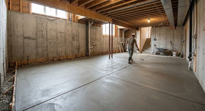 Basement Concrete Installation in Orange County, FL