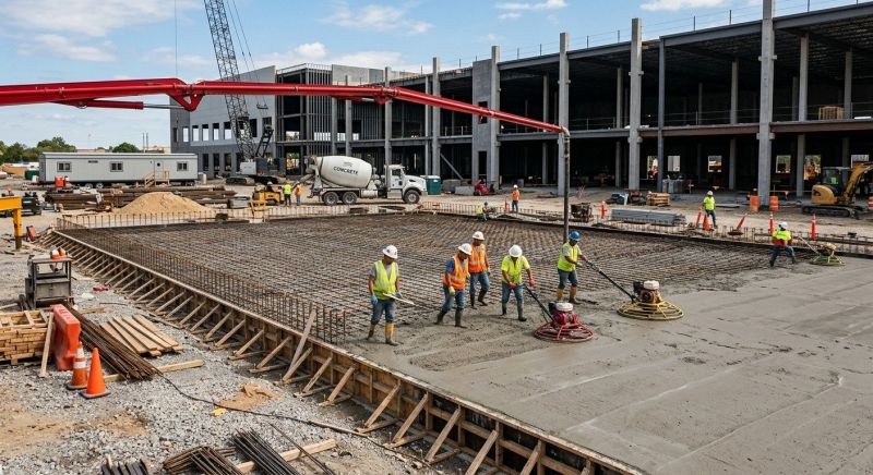 Commercial Slab Installation in Winter Garden, FL